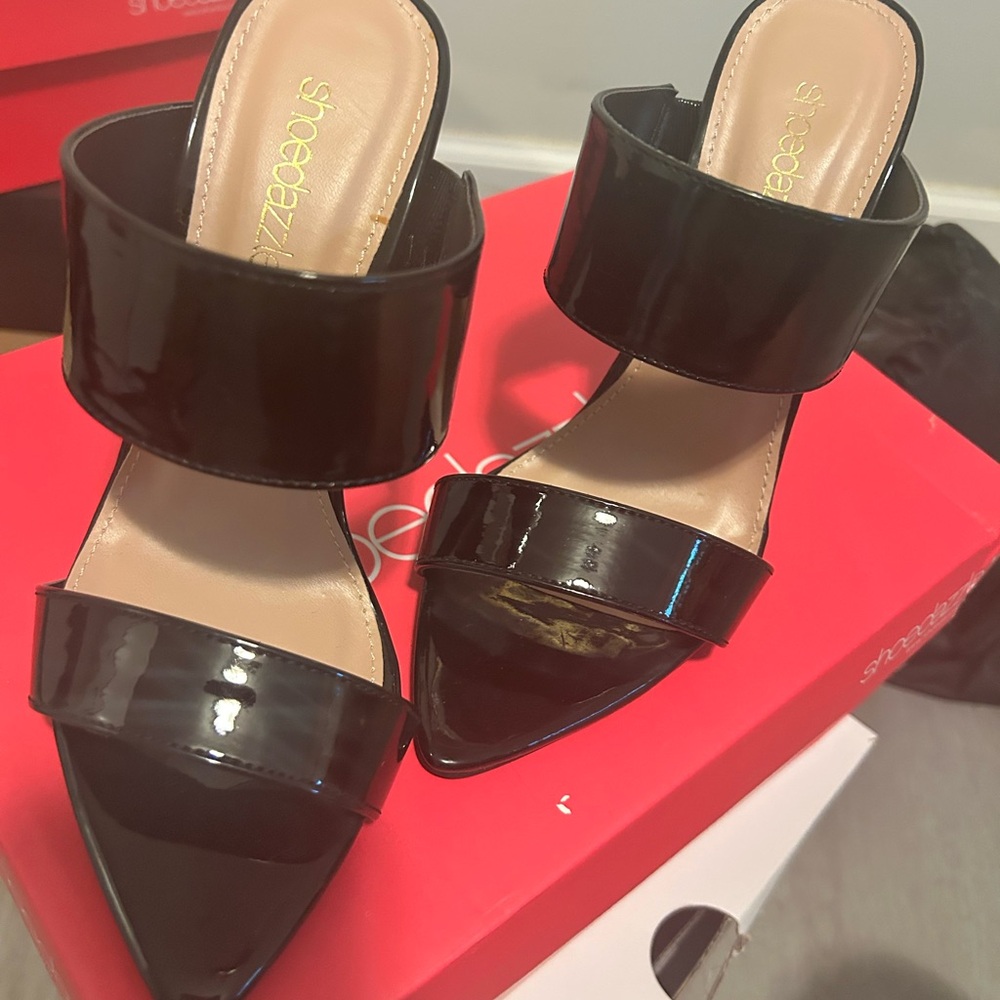 Shoe Dazzle Black Women's Heels Shoes Size 5.5 NEW